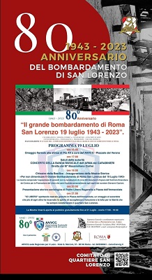 Anniversario 80° Bombardamento 19 luglio 2023